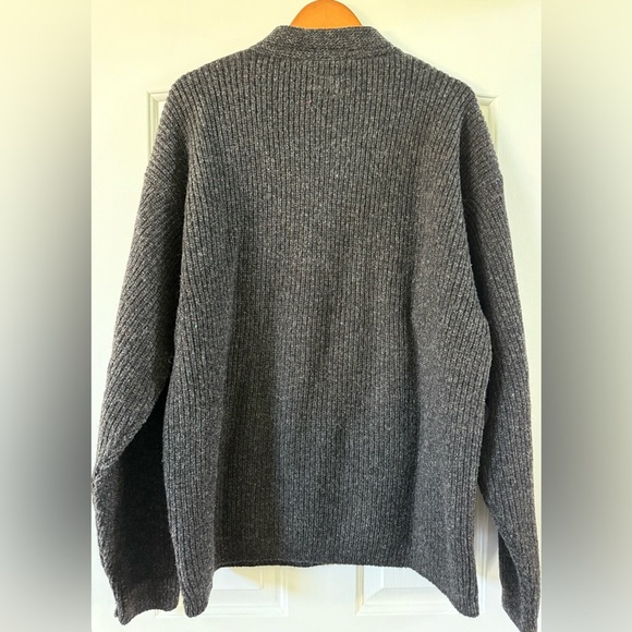Vintage REI Wool Blend Half-Zip Sweater Pullover Gray TXL USA Made - Picture 5 of 8